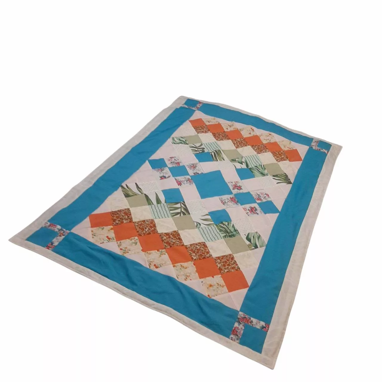 روتختی یک نفره مدل چهل تکه دست دوز سایز 175x125 سانتیمتر