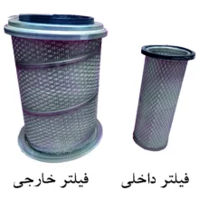 فیلتر هوا آذر فیلتر بخشایشی طرح اسپیرال مدل 399-475 مناسب برای تراکتور 399 و 475