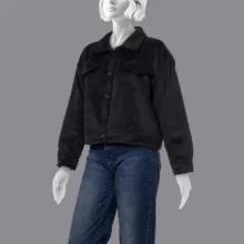 کت زنانه آر اِن اِس مدل 11121794 رنگ دودی