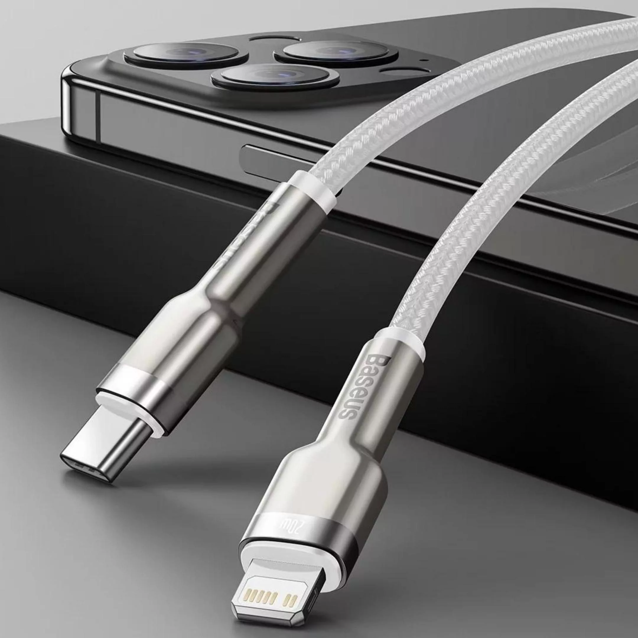 کابل تبدیل لایتنینگ به USB-C باسئوس مدل CATLIJK طول 2 متر