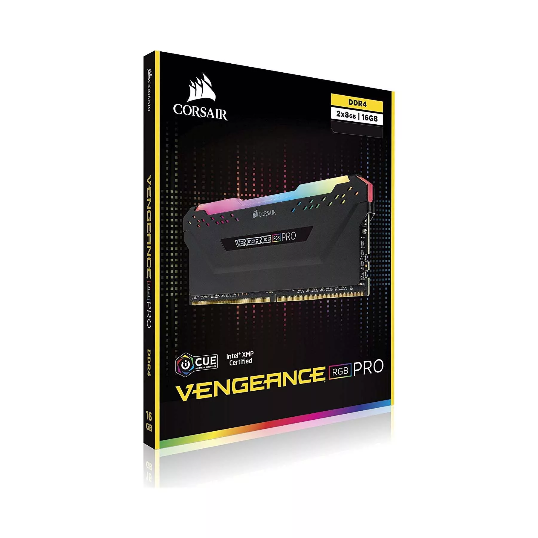 رم دسکتاپ DDR4 دو کاناله 3600 مگاهرتز CL18 کورسیر مدل VENGEANCE RGB PRO ظرفیت 16 گیگابایت