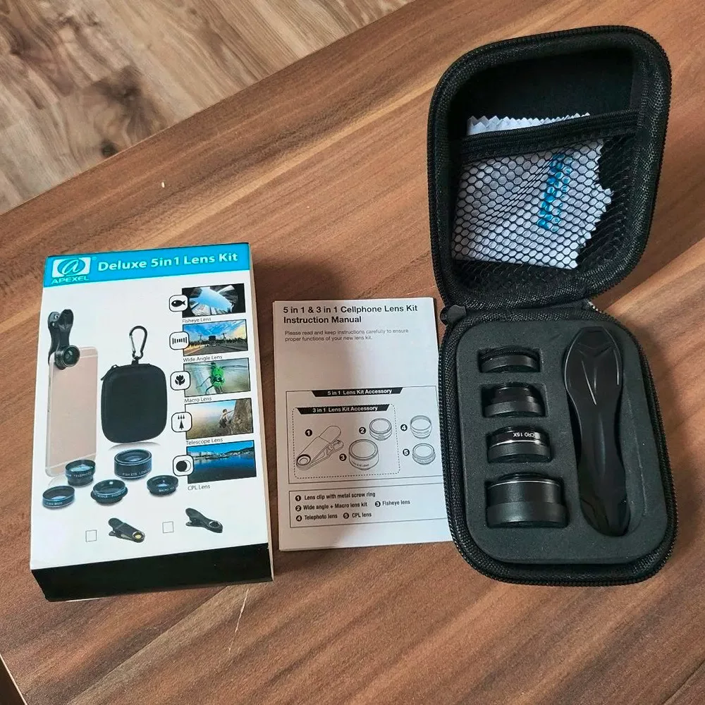 لنز کلیپسی موبایل اپیکسل مدل Lens Kit 5 in 1