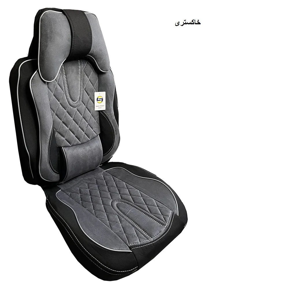 ست کامل روکش صندلی خودرو سپاهان روکش مدل Aoudi-6000 مناسب برای پراید صبا