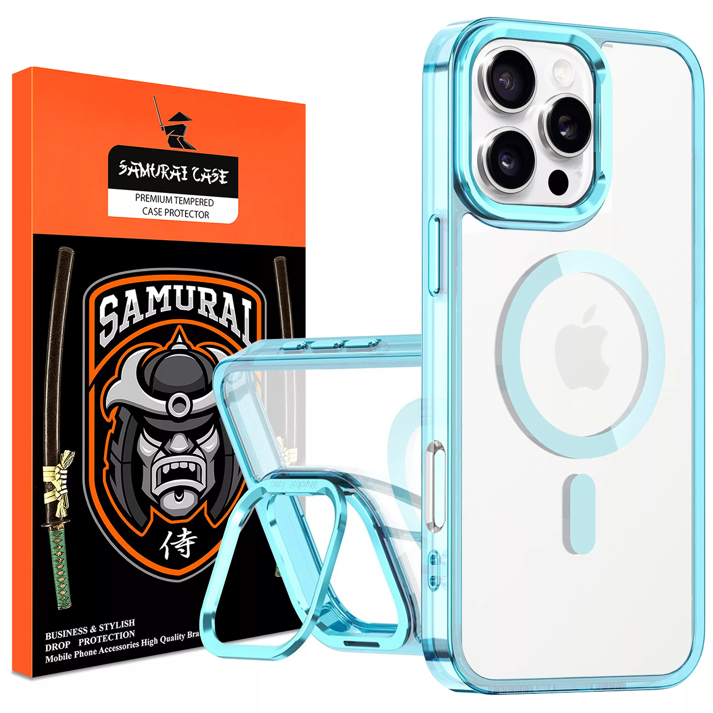 کاور سامورایی مدل Crystal Stand مناسب برای گوشی موبایل اپل iPhone 16 Pro