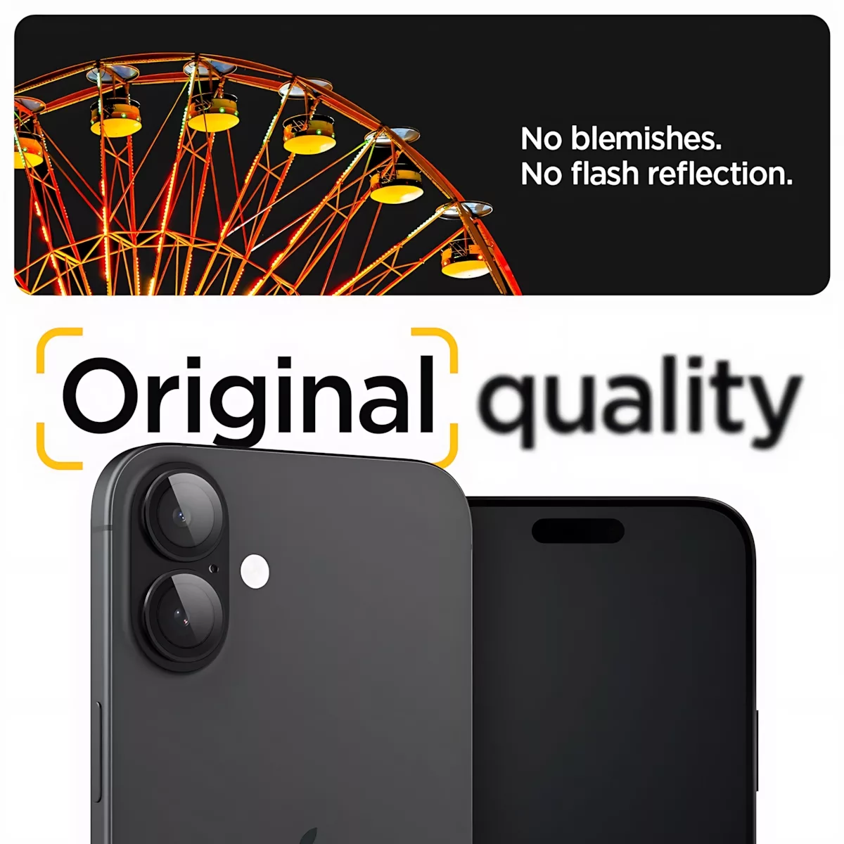 محافظ لنز دوربین شیشهای اسپیگن مدل Optik Pro مناسب برای گوشی موبایل اپل iPhone 16