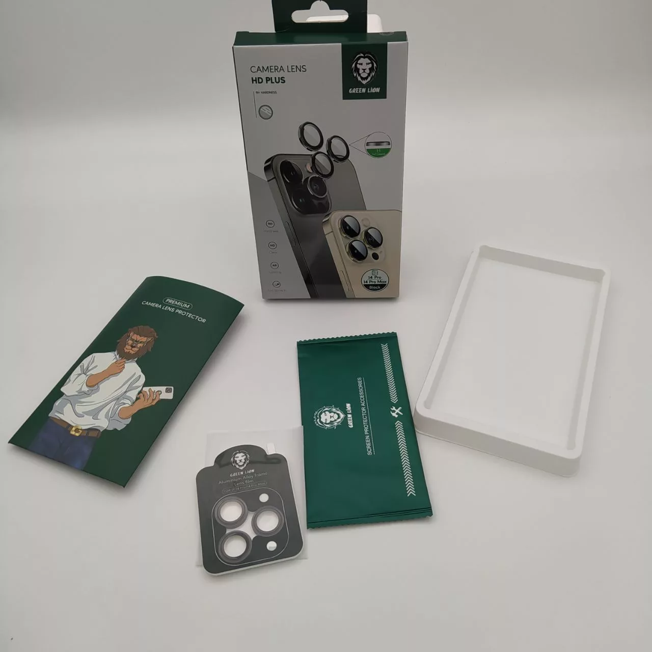 محافظ لنز دوربین گرین لاین مدل HD مناسب برای گوشی موبایل اپل Iphone 14 pro / Iphone 14pro max