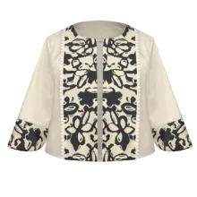 کت زنانه مدل کتان خرجکار ژاکارد کد AK1394