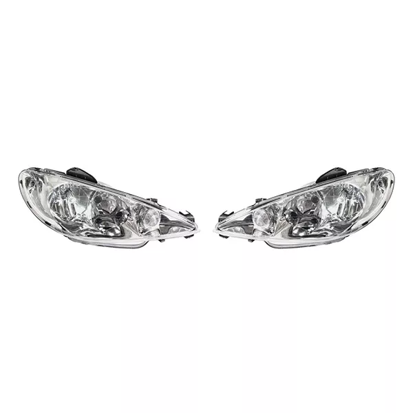 طلق چراغ جلو خودرو مدل KM 98 مناسب برای پژو 206 بسته 2 عددی