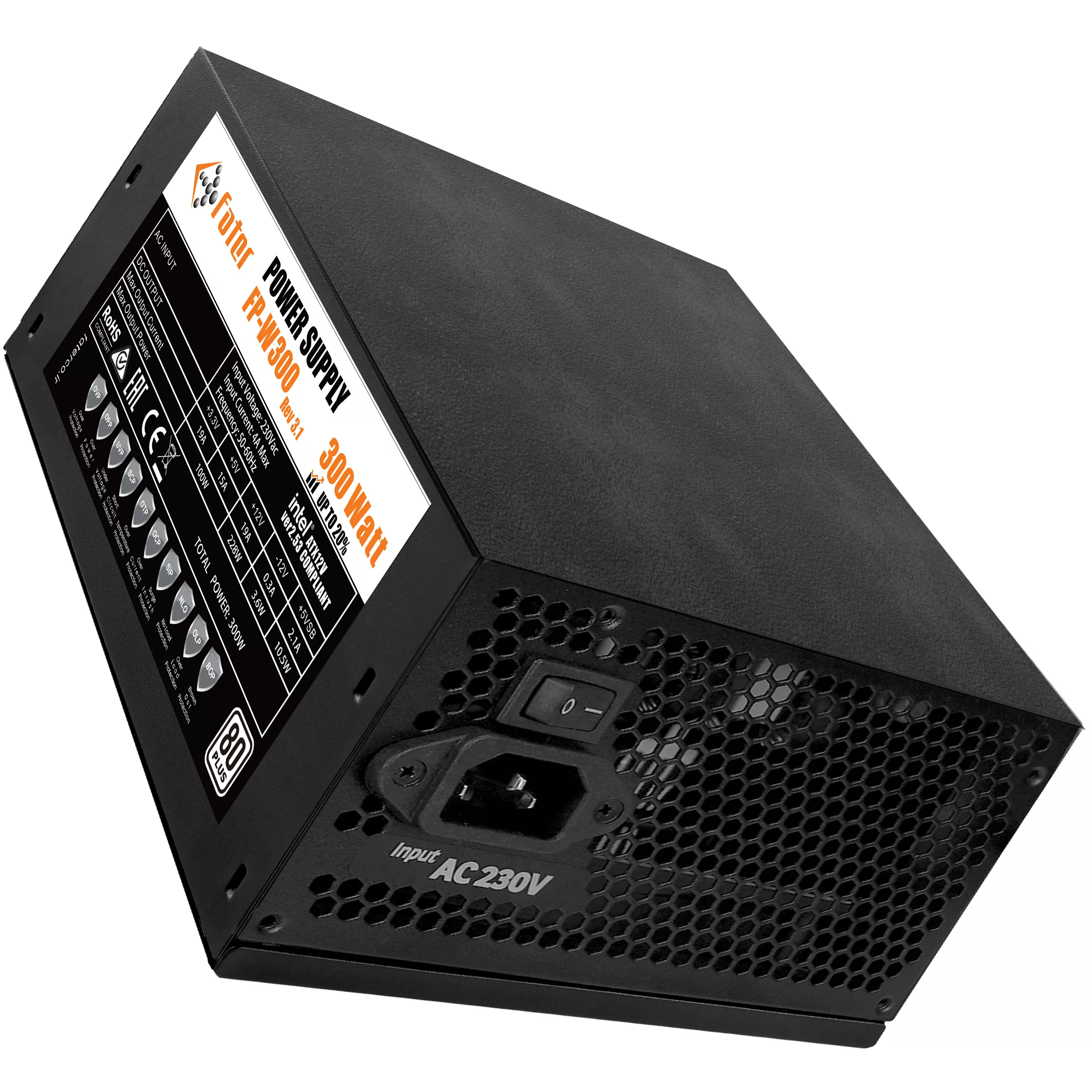 منبع تغذیه کامپیوتر 300 وات فاطر مدل FP-W300 80Plus 300W