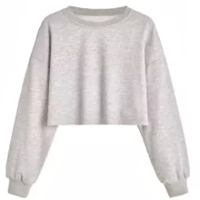 سویشرت زنانه کژین دوخت مدل01 cry رنگ طوسی