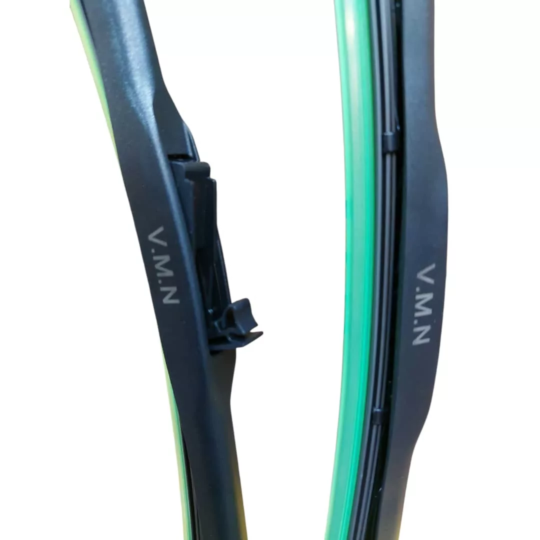 تیغه برفپاکن وی ام ان مدل هیبریدی "22+"22 اینج مناسب برای پژو 405 و ایسوزو بسته 2عددی