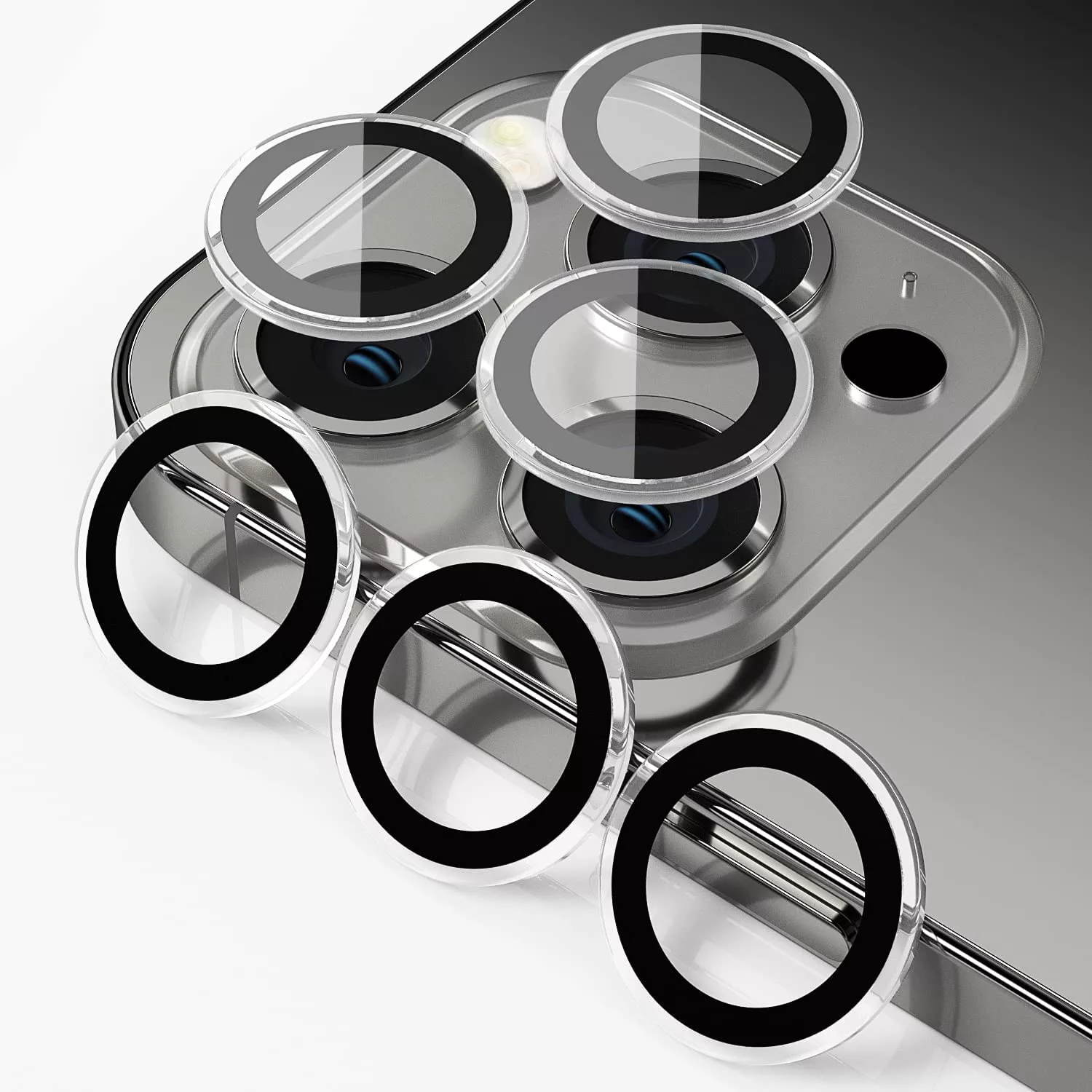 محافظ لنز دوربین بوف مدل HD-ColorLenz مناسب برای گوشی موبایل اپل Iphone 14 Pro Max / 14 Pro