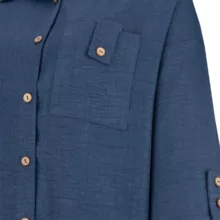 ست شومیز و شلوار رسمی زنانه السانا مدل 205705 رنگ آبی کاربنی