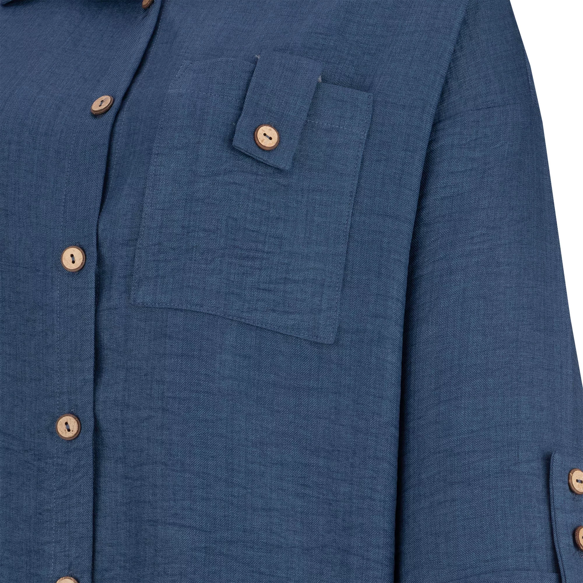 ست شومیز و شلوار رسمی زنانه السانا مدل 205705 رنگ آبی کاربنی