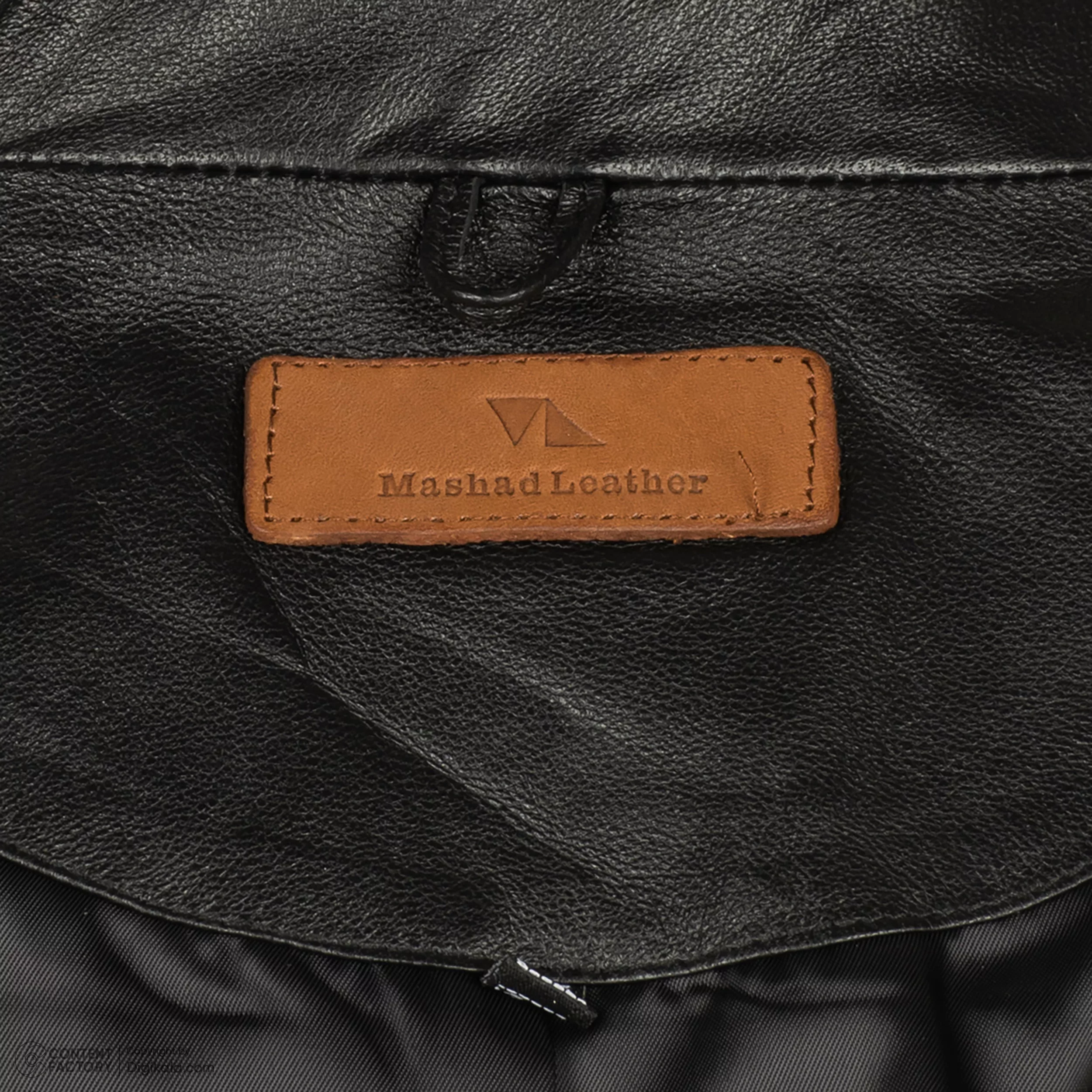 کت چرم زنانه چرم مشهد مدل b0482-001 رنگ مشکی