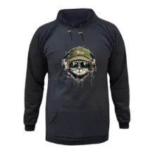 هودی زنانه مدل گربه کد ۱۰ رنگ ذغال سنگی