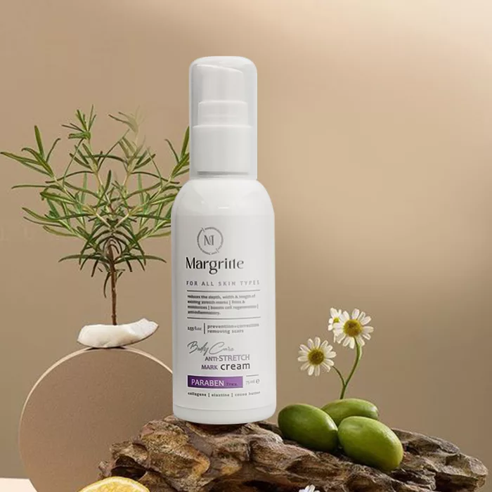 کرم رفع ترک بدن مارگریت مدل کلاژن الاستین حجم 75 میلی لیتر