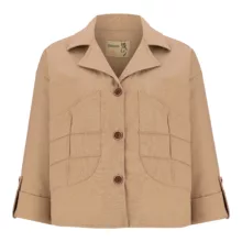 کت زنانه السانا مدل روزانا کد 221447 رنگ نسکافه‌ای