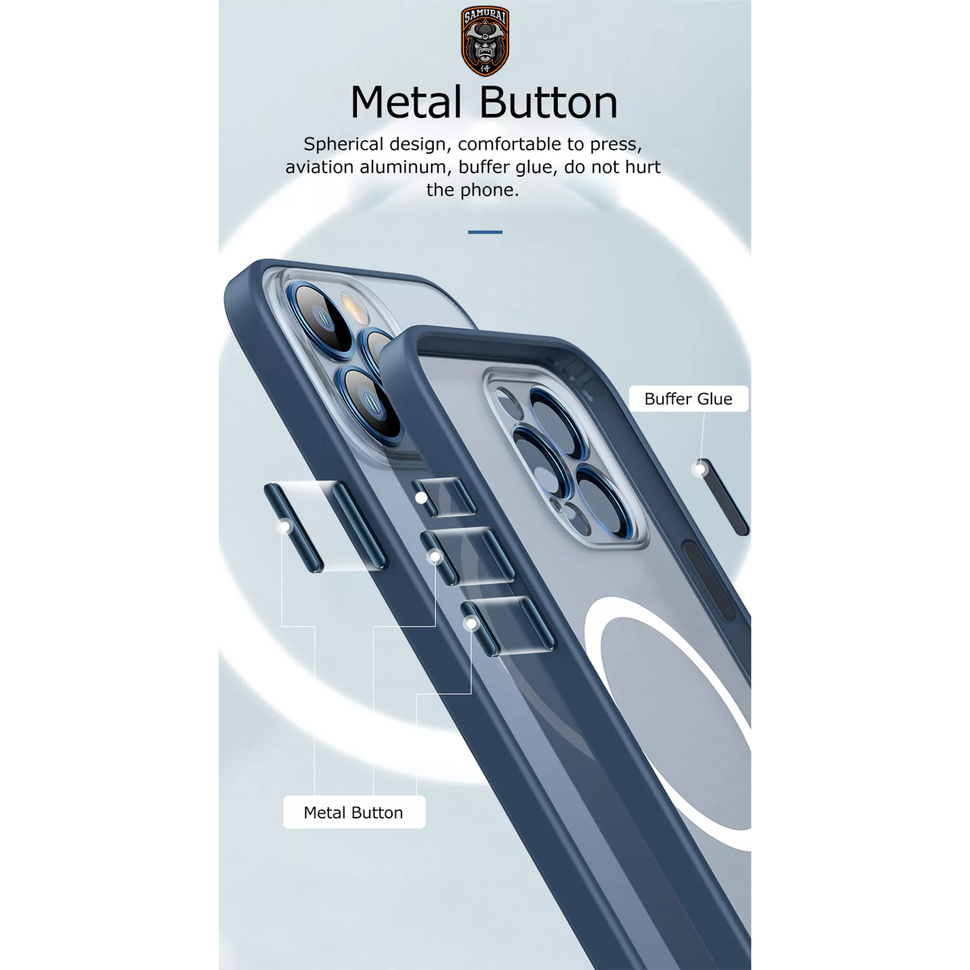 کاور سامورایی مدل Raiden مناسب برای گوشی موبایل اپل iPhone 16 Pro Max