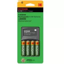 شارژر باتری کداک مدل K620E-C همراه با 4 عدد باتری قابل شارژ