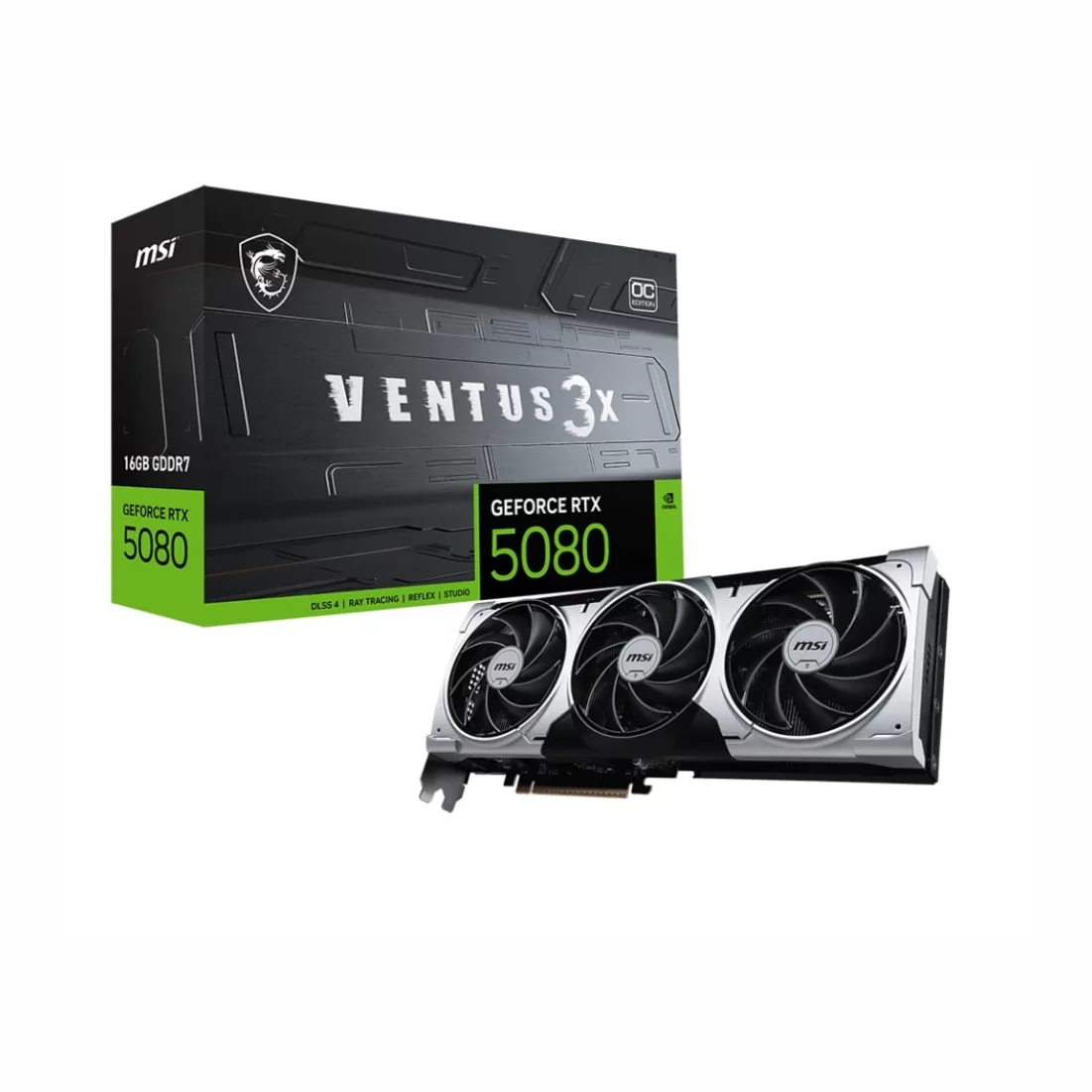 کارت گرافیک ام اس آی مدل GeForce RTX 5080 16G VENTUS 3X OC PLUS