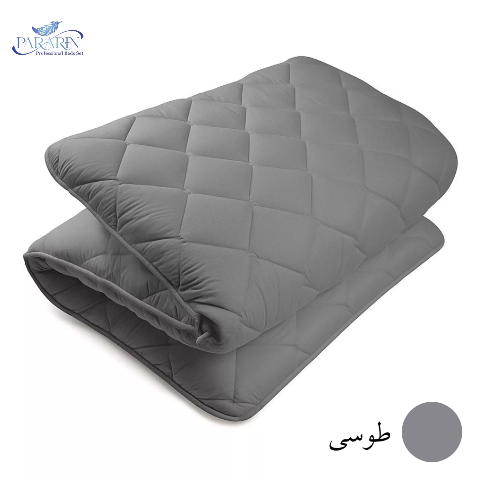 تشک مهمان پرارین مدل ساده دولایه 1 نفره سایز 95*195 سانتی متر