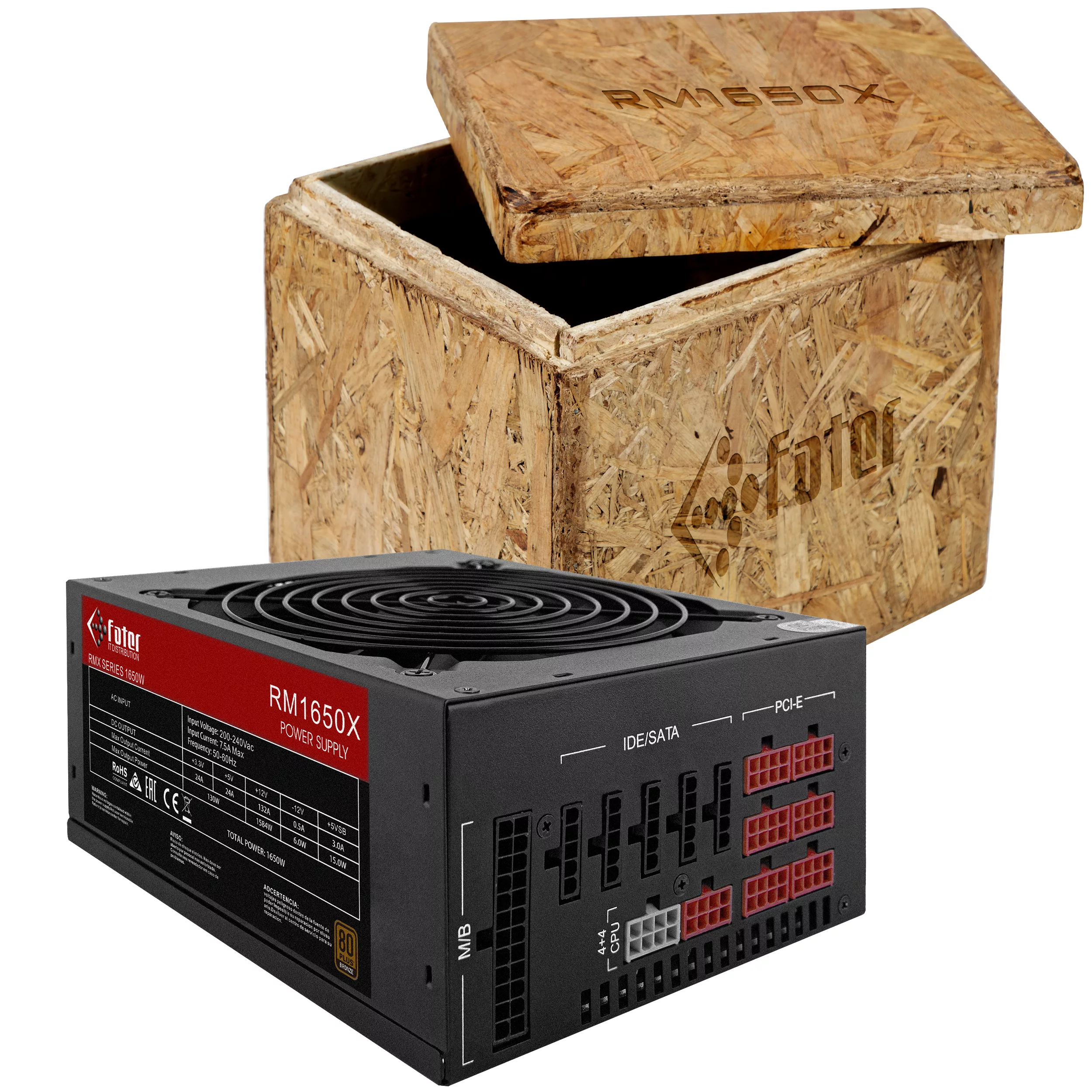 منبع تغذیه کامپیوتر 1650 وات فاطر مدل RM-1650 80+ Bronze 1650W