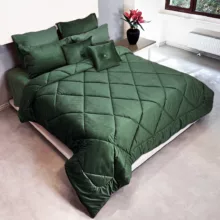 سرویس روتختی صفاهوم مدل مخمل طرح لوزی دو نفره 8 تکه