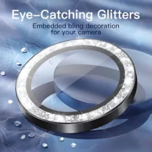 محافظ لنز دوربین چلیپا مدل Luminous مناسب برای گوشی موبایل اپل iPhone 15