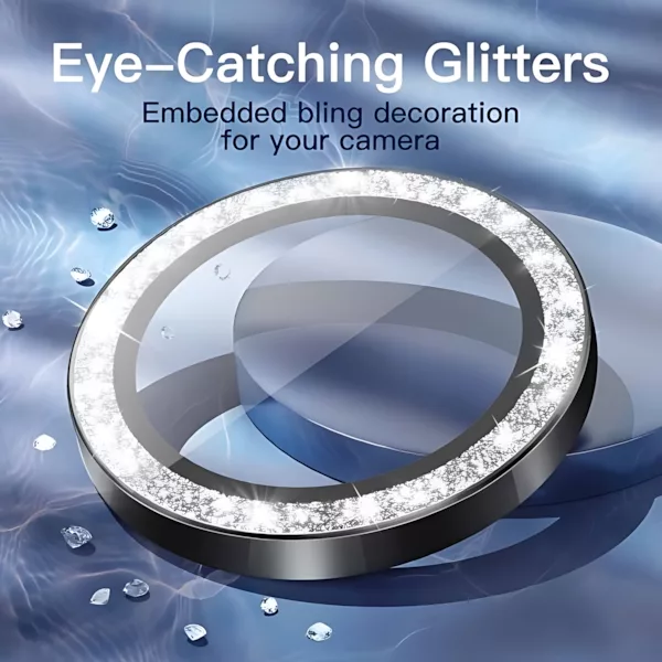 محافظ لنز دوربین چلیپا مدل Luminous مناسب برای گوشی موبایل اپل iPhone 15