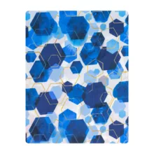 کاور تشک مهمان آدنو مدل Hexagon کد CH134 یک نفره سایز 90×190 سانتی متر