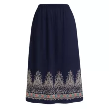 دامن چین‌دار زنانه مدل سلین کد 06 رنگ سرمه‌ای