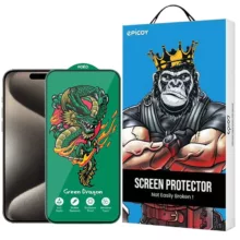 محافظ صفحه نمایش اپیکوی مدل Green Dragon ExplosionProof مناسب برای گوشی موبایل اپل iPhone 15 Pro Max