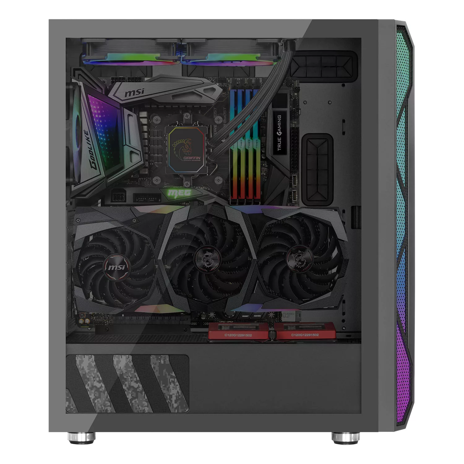 کیس کامپیوتر گیمینگ گرین مدل G2
