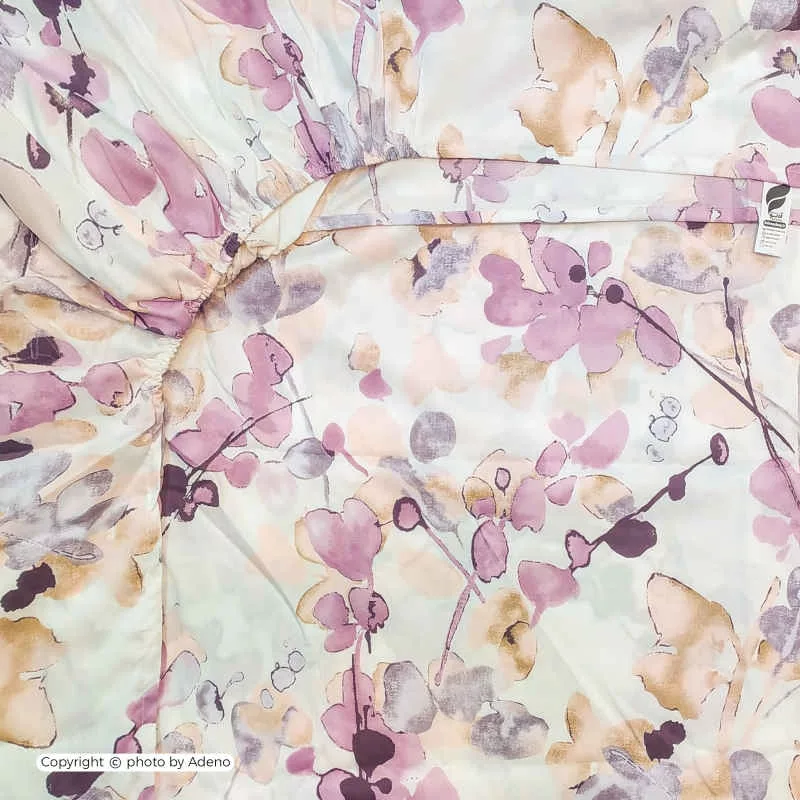 ملحفه آدنو مدل کمند کد IR116 یک نفره سایز 90x200 سانتی متر