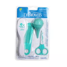 ست شانه و برس کودک دکتر براونز مدل 66 بسته 4 عددی