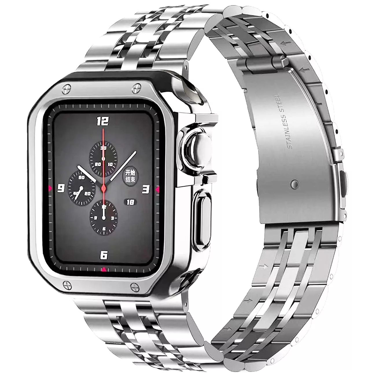 بند اسپریگ مدل 7BeadLUX مناسب برای اپل واچ Series Se 44mm به همراه کاور