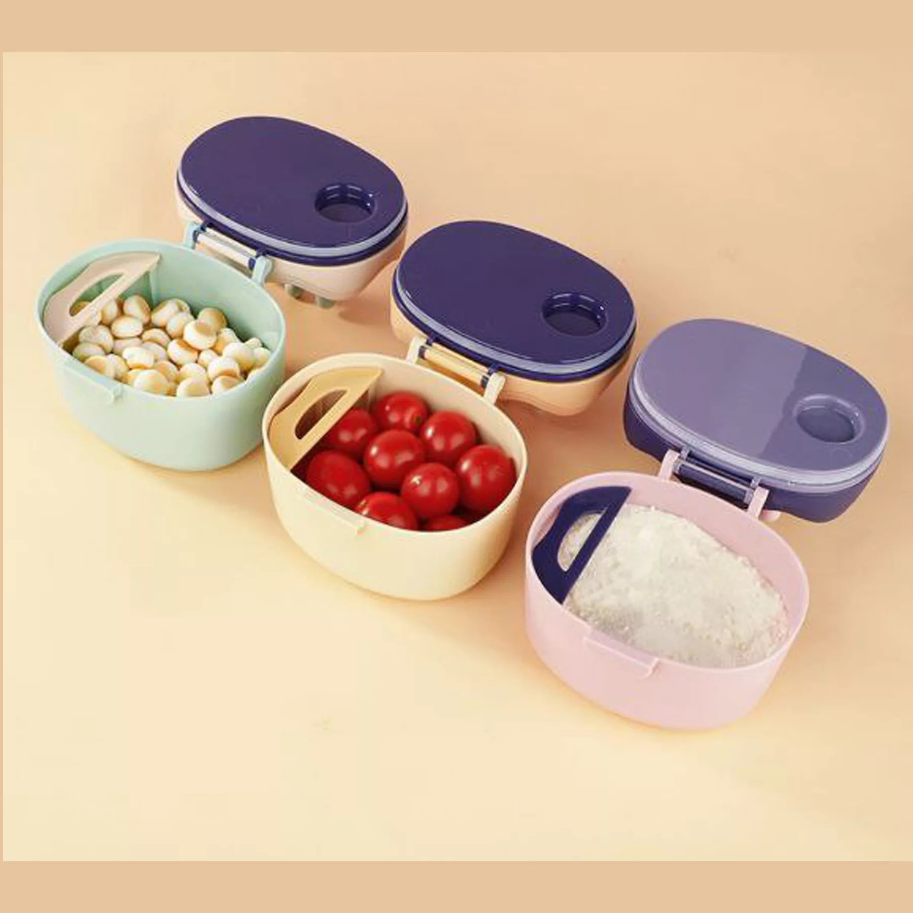 ظرف نگهدارنده شیرخشک کودک هاگی باگی مدل تاج