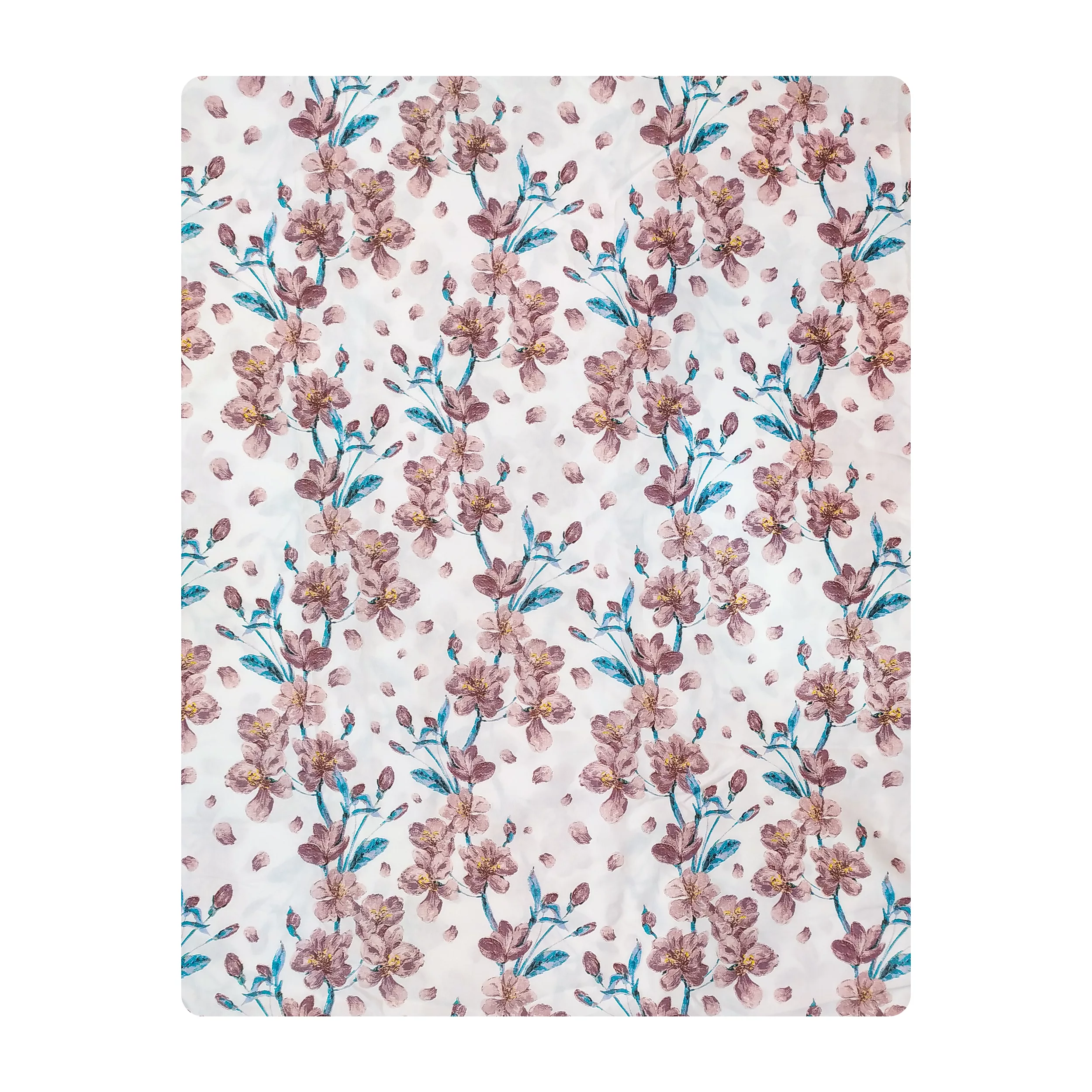 ملحفه آدنو مدل زنبق کد IR121 یک نفره سایز 140x240 سانتی متر