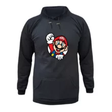 هودی زنانه مدل ماریو کد ۷ رنگ ذغال سنگی