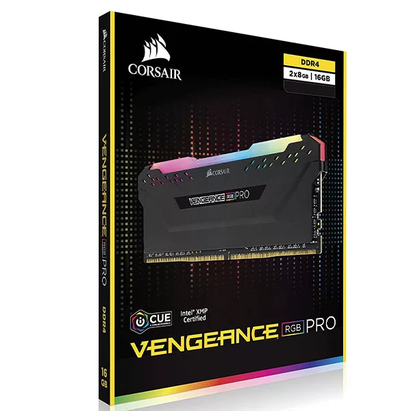 رم دسکتاپ DDR4 دو کاناله 3600 مگاهرتز CL18 کورسیر مدل VENGEANCE RGB PRO ظرفیت 16 گیگابایت
