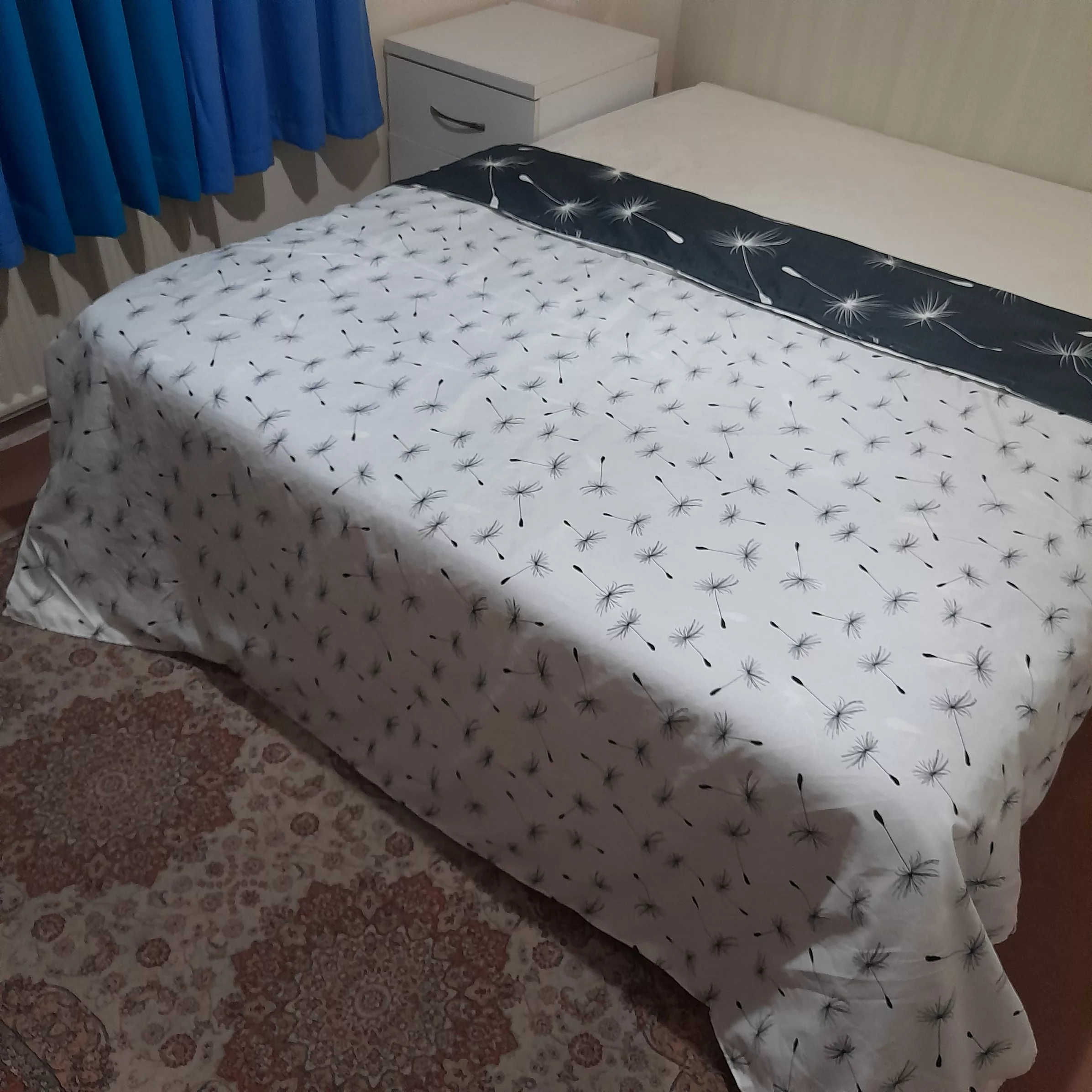 روکش لحاف مدل قاصدک niki011 دو نفره سایز 220×200 سانتی متر