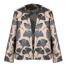 کت زنانه مدل ژاکارد مجلسی برگی کد AK1105