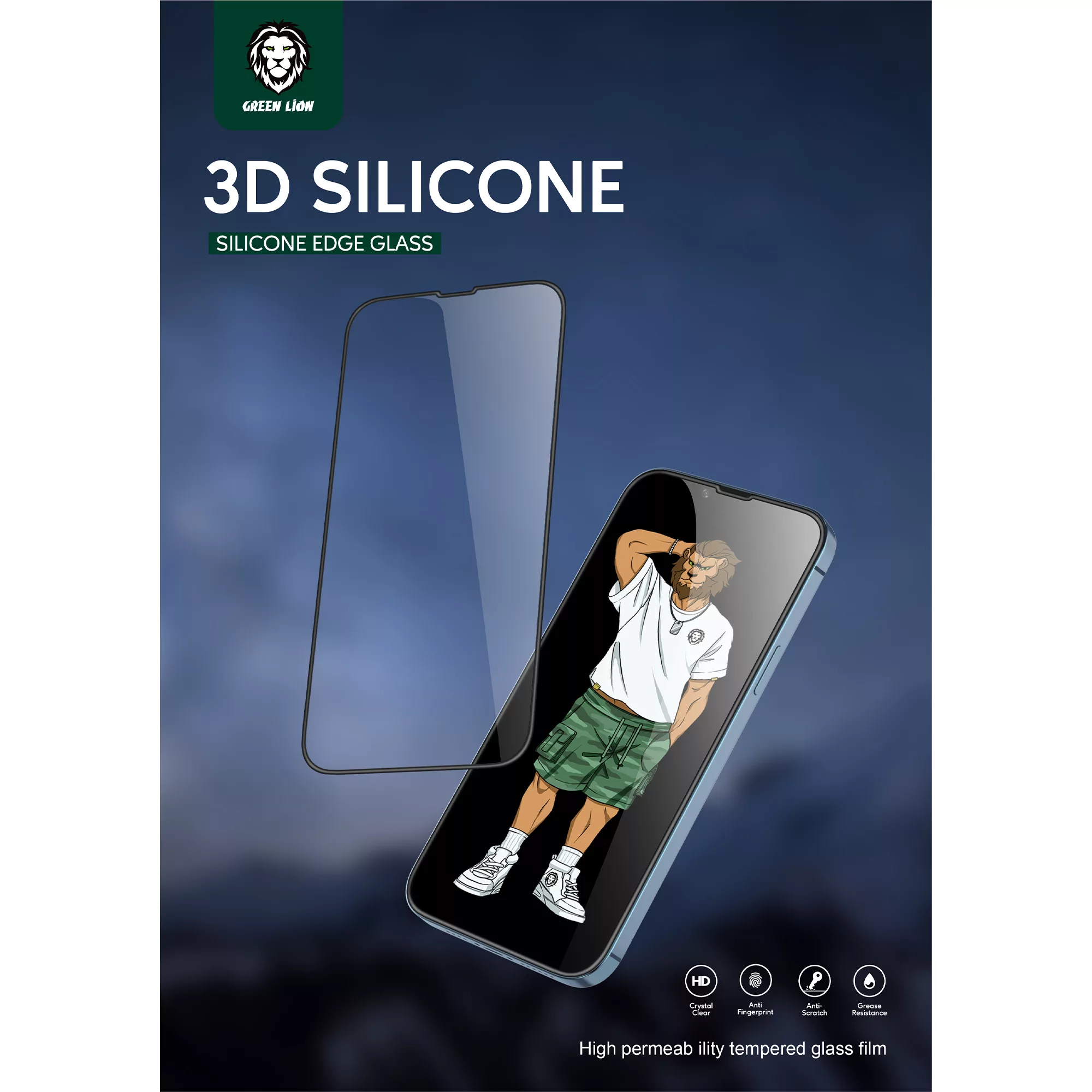 محافظ صفحه نمایش گرین مدل Silicone-Plus مناسب برای گوشی موبایل اپل iPhone 13 Pro Max