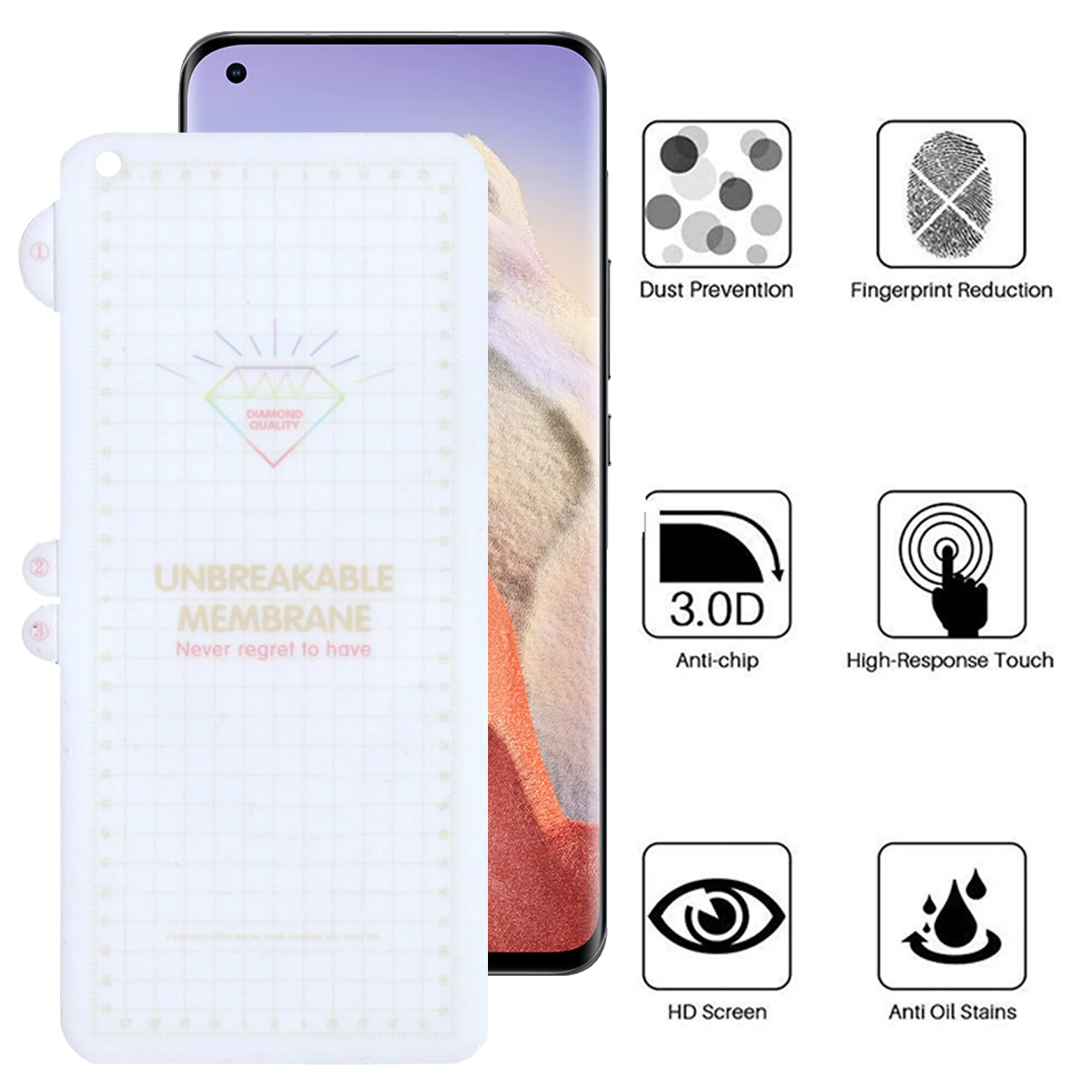 محافظ صفحه نمایش بوف مدل Hydrogel مناسب برای گوشی موبایل شیائومی Mi 11 / Mi 11 Pro / Mi 11 Ultra