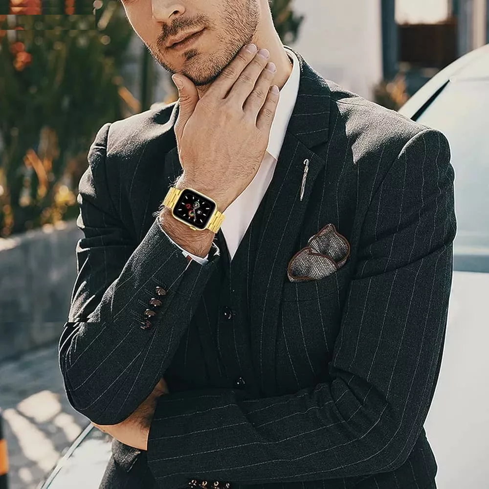 بند اپیکوی مدل Metallic مناسب برای اپل واچ سری 1/2/3/4/5/6/7/8/9/SE/Ultra سایز 42/44/45/49 میلی متری