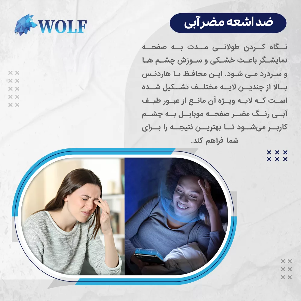 محافظ صفحه نمایش بلوکات ولف مدل Eye Care مناسب برای گوشی موبایل سامسونگ Galaxy A56