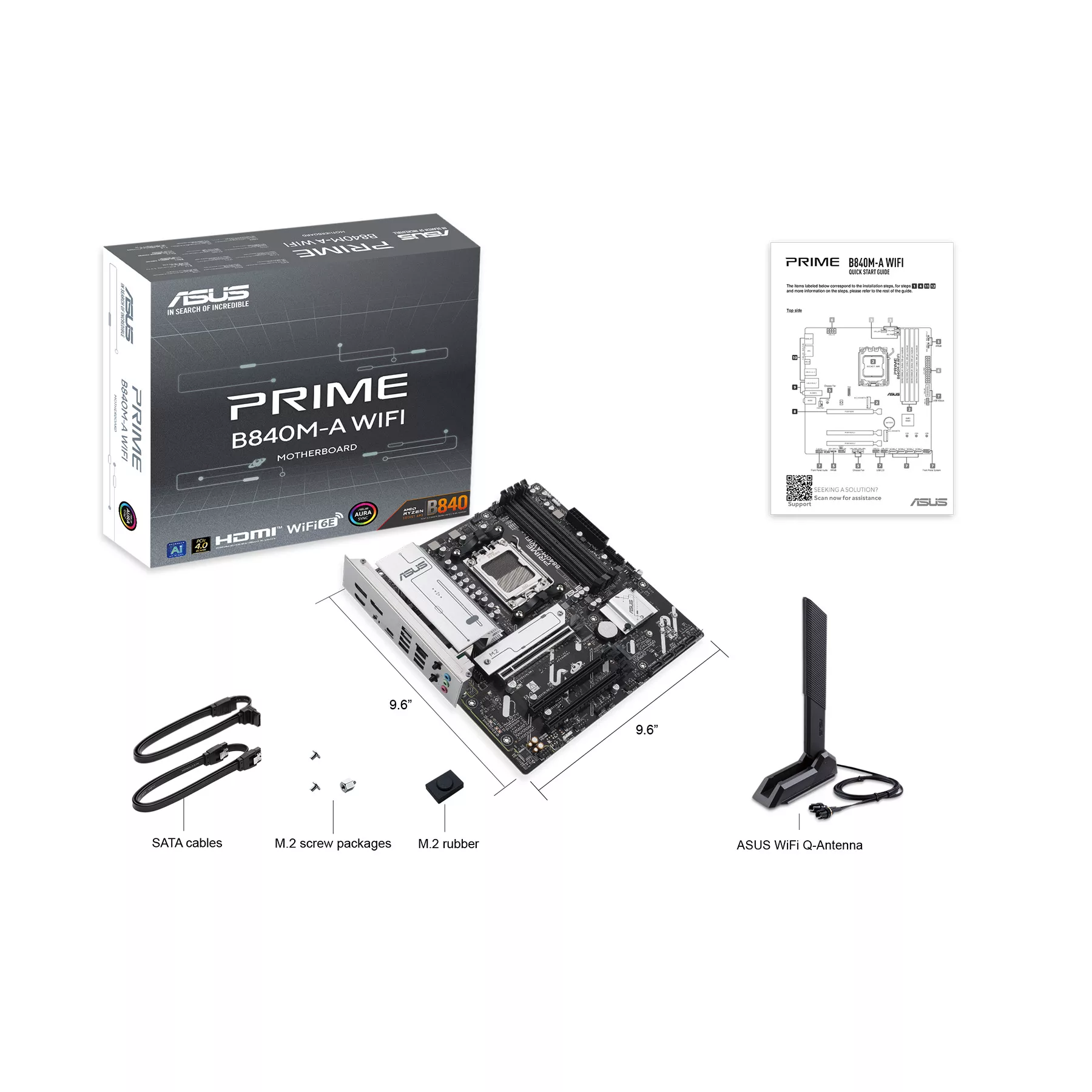 مادربرد ایسوس مدل Prime B840M-A WIFI