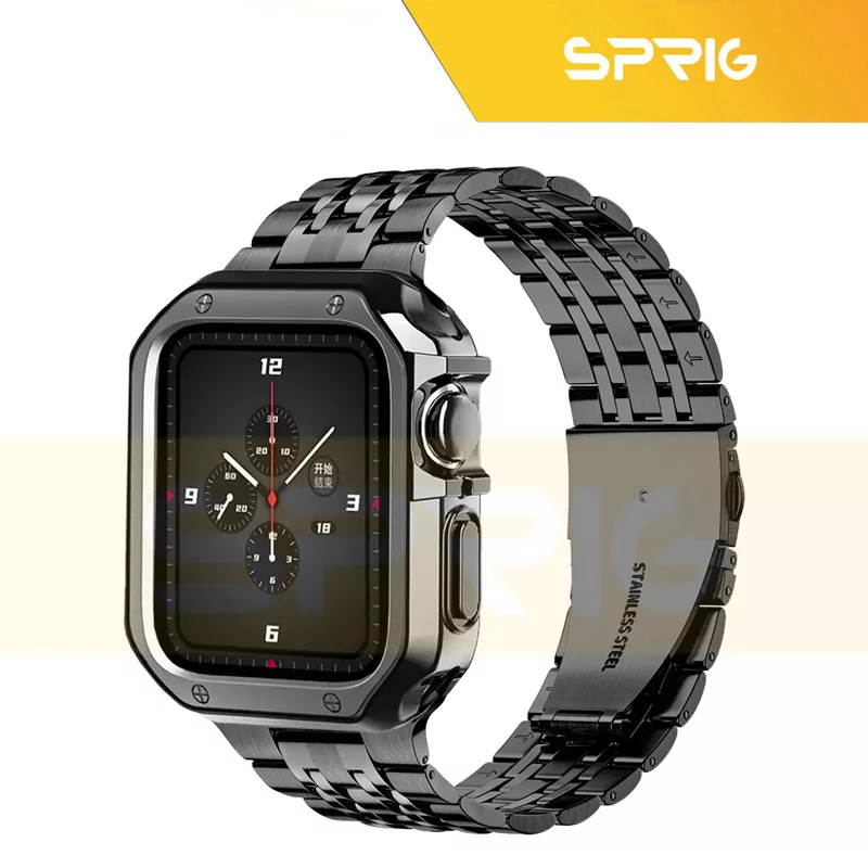 بند اسپریگ مدل 7BeadLUX مناسب برای اپل واچ Series Se 44mm به همراه کاور