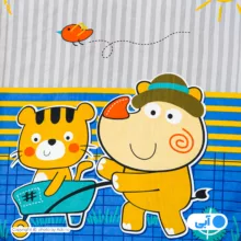 روکش لحاف مایکروفایبر آدنو مدل Best friend کد MC17 یک نفره سایز 220x160 سانتی‌متر